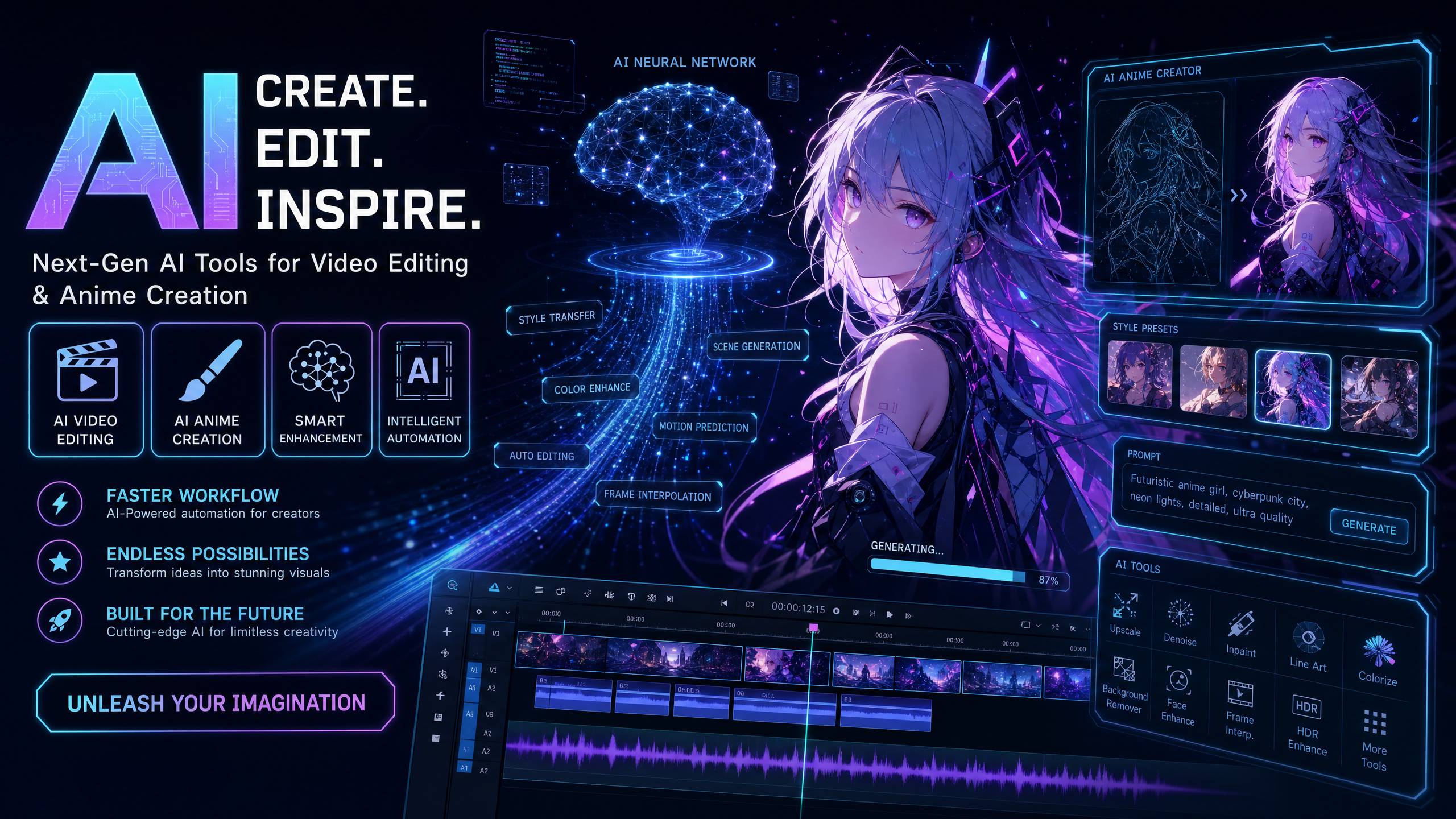 51视频AI动漫创作工具平台